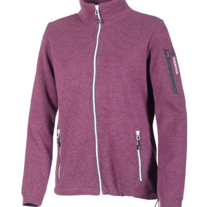 HEDDA WINDBREAKER, 100% EXTRA FINE MERINOULL — PURPLE