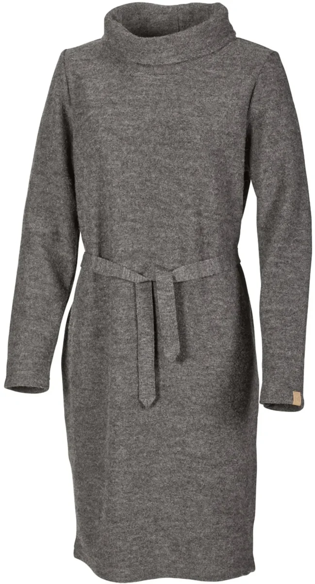 GY GISSLARP DRESS, 60% FILTAD ULL, 40% LYOCELL — GREY - Bild 3