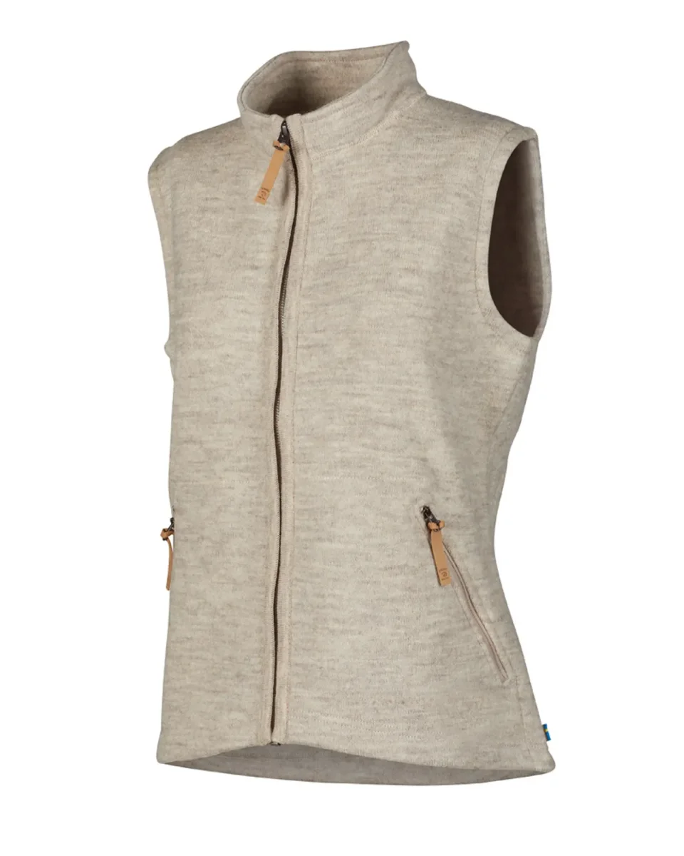 NLS COCO VEST, 100% OFÄRGAD ULL — BIRCH - Bild 2