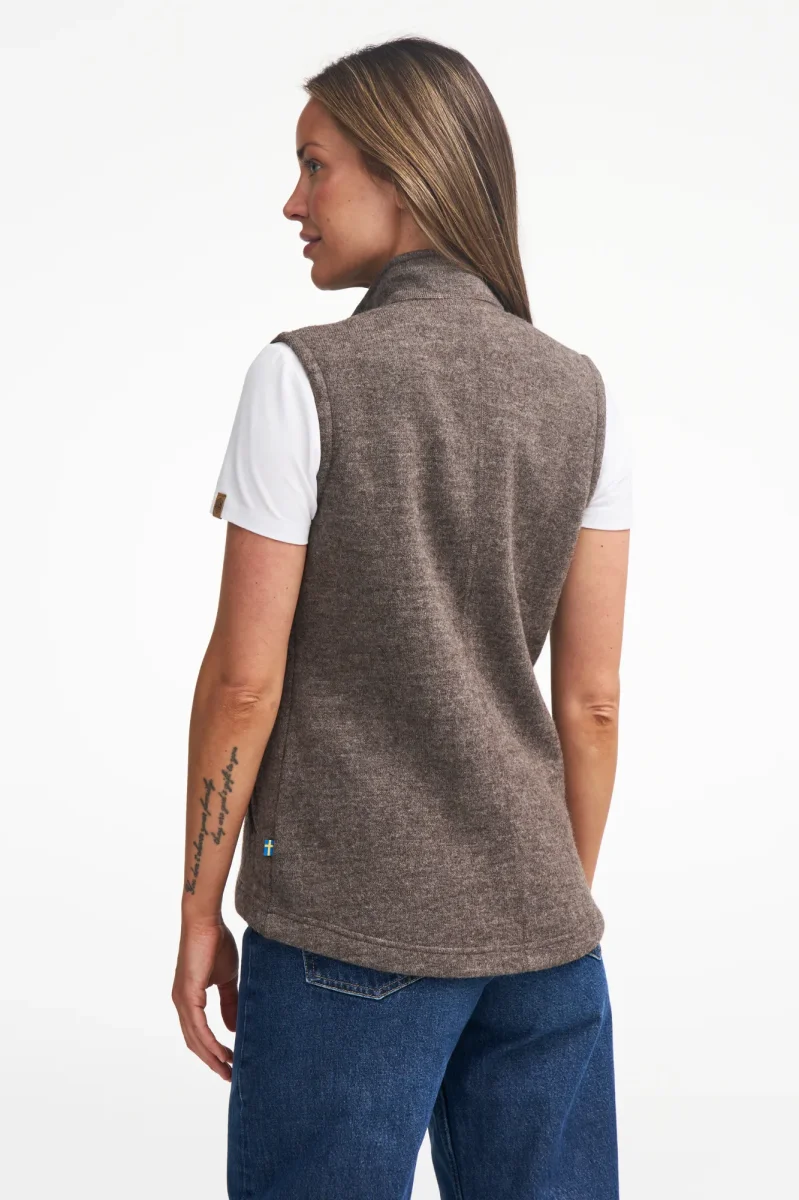 NLS COCO VEST, 100% OFÄRGAD ULL — BIRCH - Bild 5