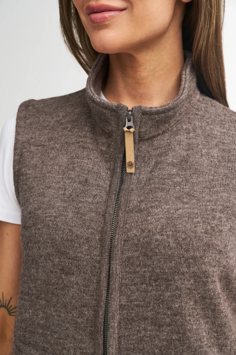 NLS COCO VEST, 100% OFÄRGAD ULL — BIRCH - Bild 6