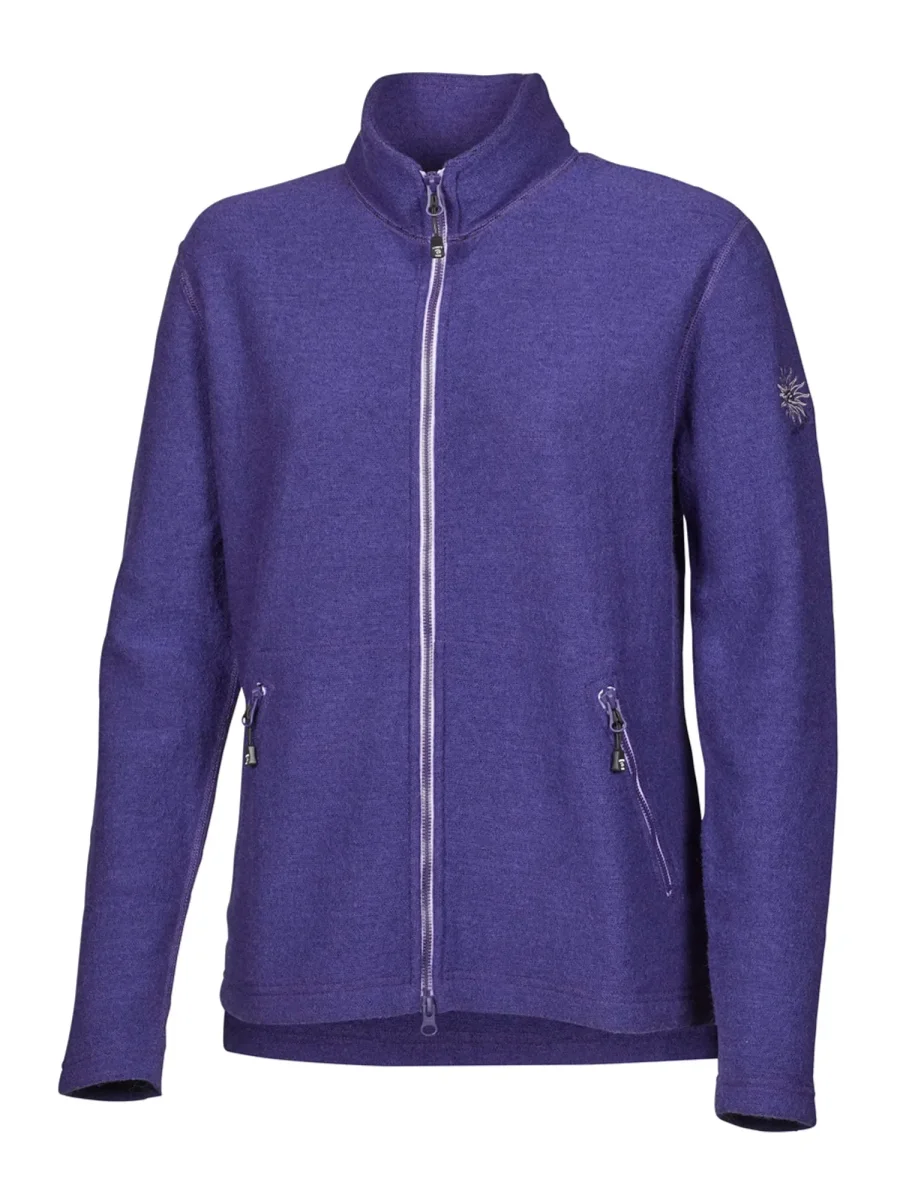 LEONA FULL ZIP, 98% ULL — DARK PURPLE