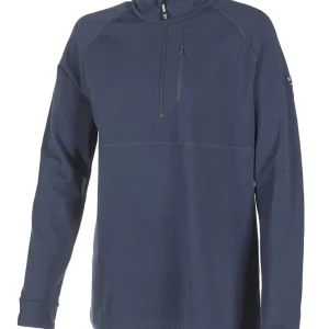 UNDERWOOL PIPER HALF ZIP — STEELBLUE