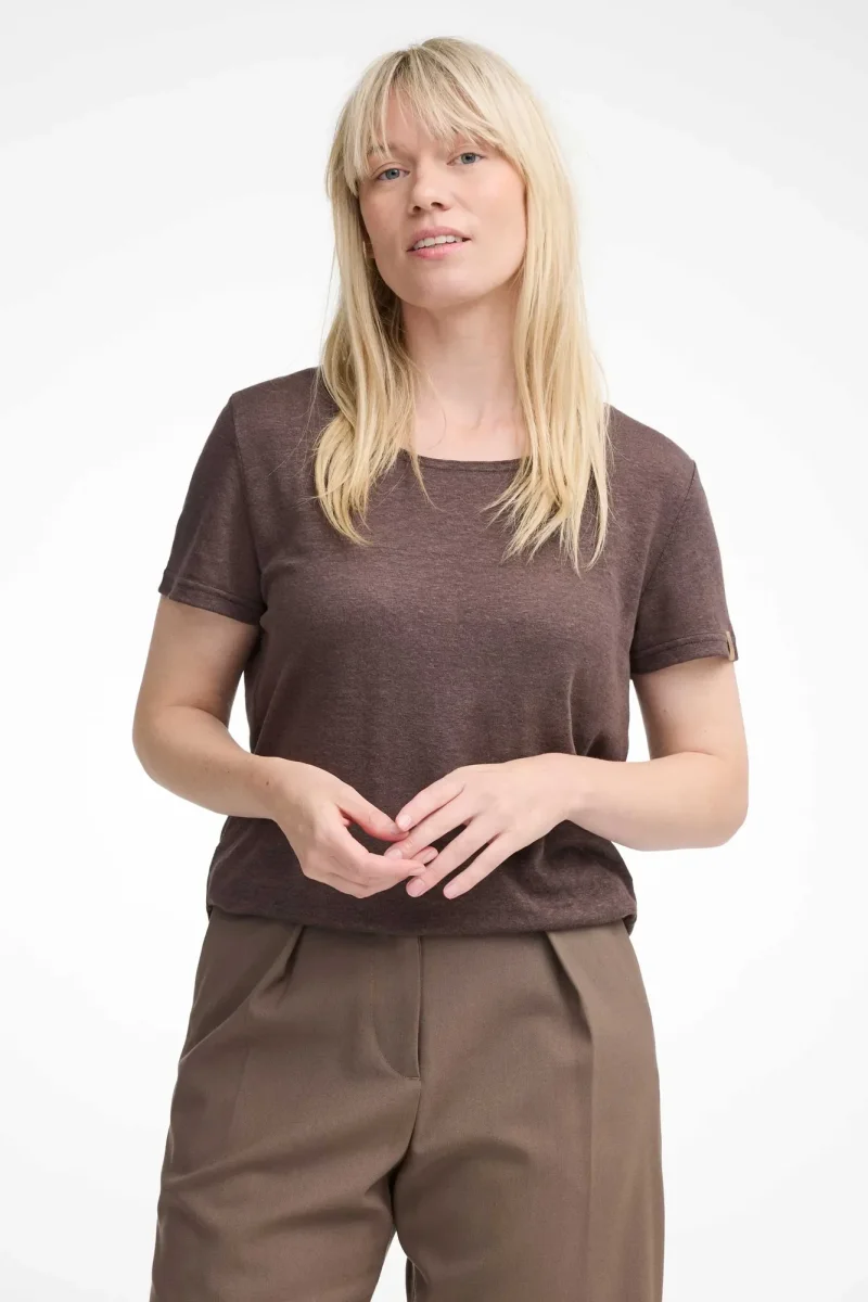 GY LEILA T-SHIRT 100% LIN — JAVA