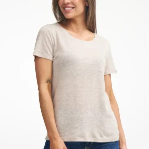 GY LEILA T-SHIRT 100% LIN — NATURMELANGE