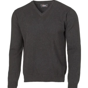 PD V-NECK MALE — GRAPHITE MARL
