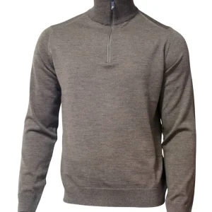 WILFRED WINDBREAKER, 100% EXTRA FINE MERINOULL — DARK KHAKI