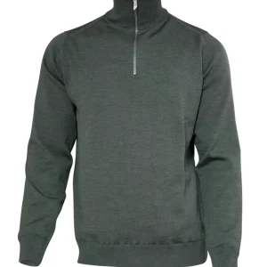 WILFRED WINDBREAKER, 100% EXTRA FINE MERINOULL — RIFLE GREEN