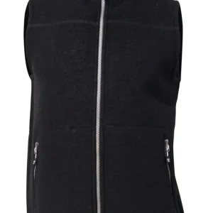DANTE VEST, 100% FILTAD ULL — BLACK