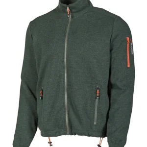 HADAR FULL ZIP WINDBREAKER, 100% EXTRA FINE MERINOULL — RIFLE GREEN