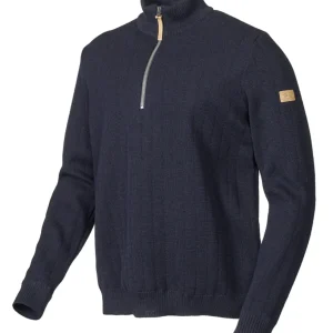 HUGO HALF ZIP, WINDBREAKER, 100% ULL — NAVY