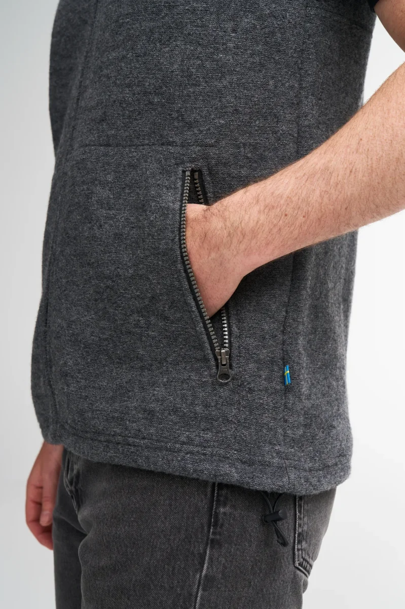 DANTE VEST, 100% FILTAD ULL — BLACK - Bild 7