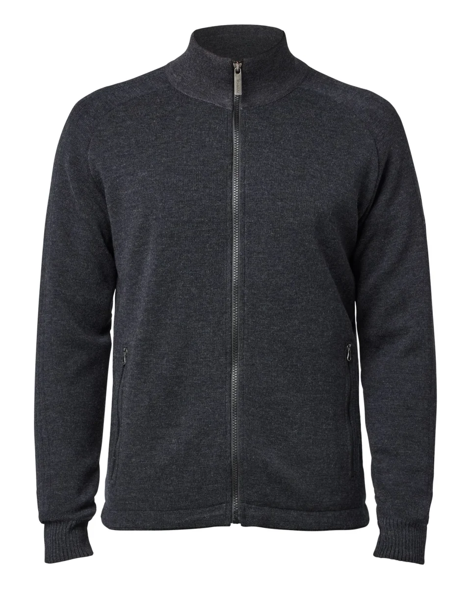 HENRY FULL ZIP WB, 100% FINE MERINOULL — GRAPHITE MARL - Bild 6