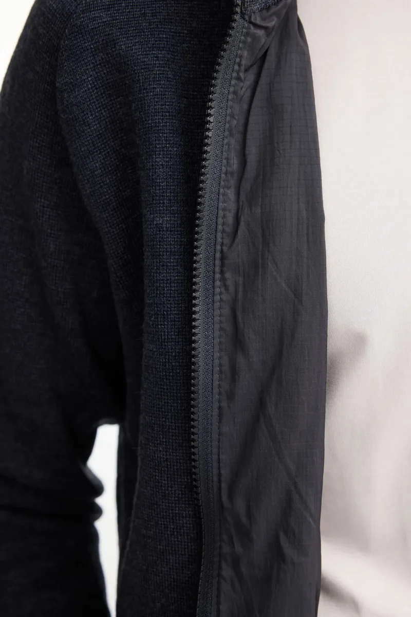 HENRY FULL ZIP WB, 100% FINE MERINOULL — GRAPHITE MARL - Bild 5
