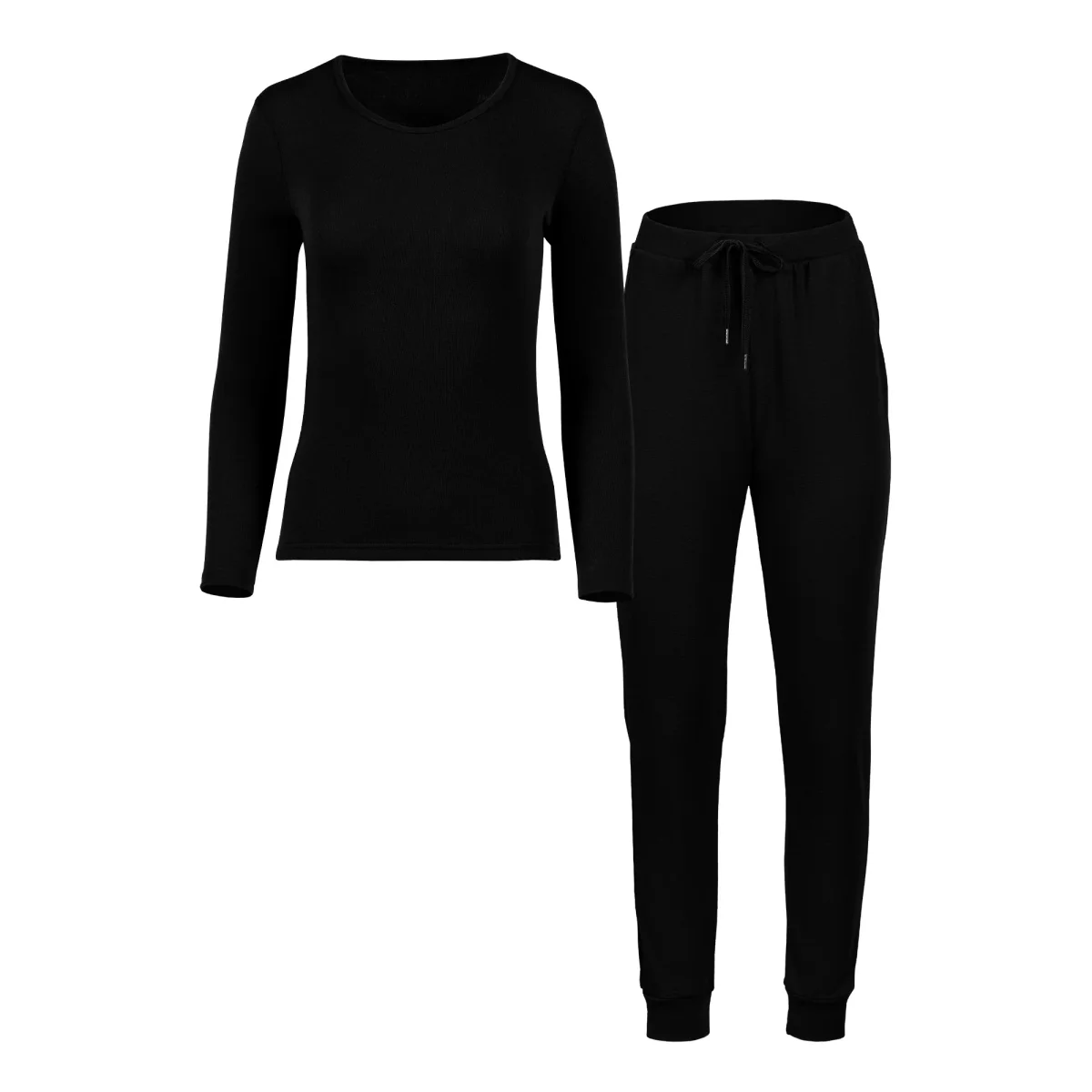 Dam långärmad topp och joggers-set - Bild 9