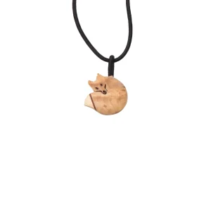 Birch necklace fox