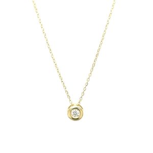Guldkedja med diamant