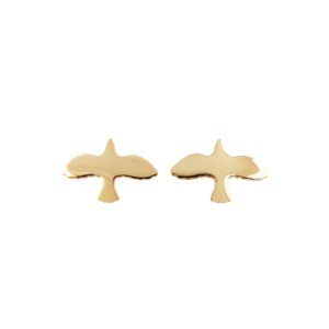Golden Dove Pin Earrings