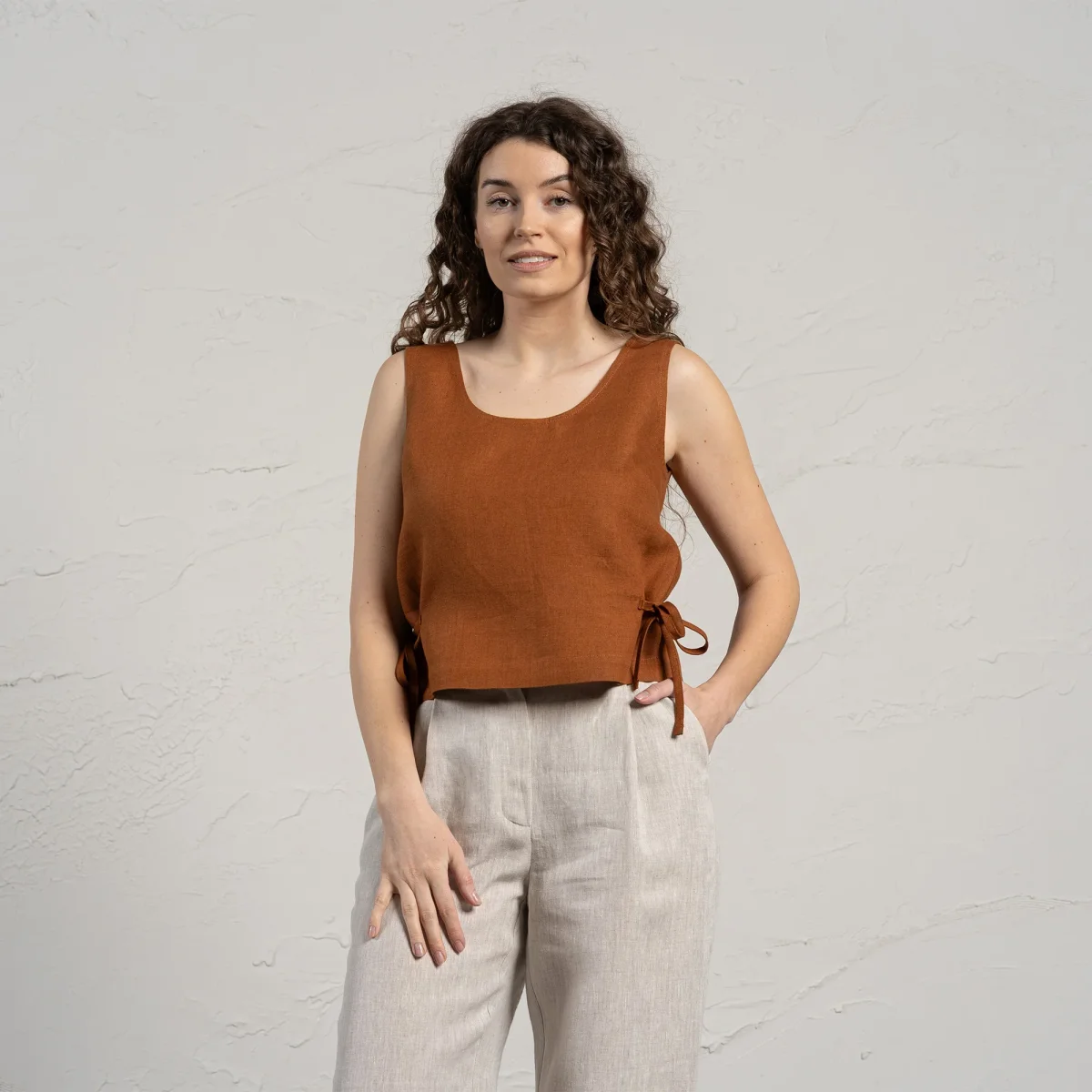 Crop top med sidoband Audrey - Bild 7