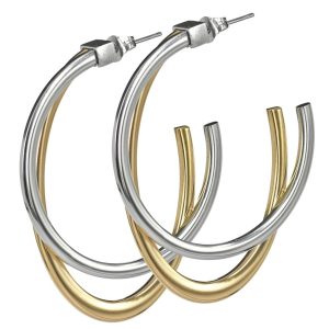 Bonita Earrings Steel/Gold