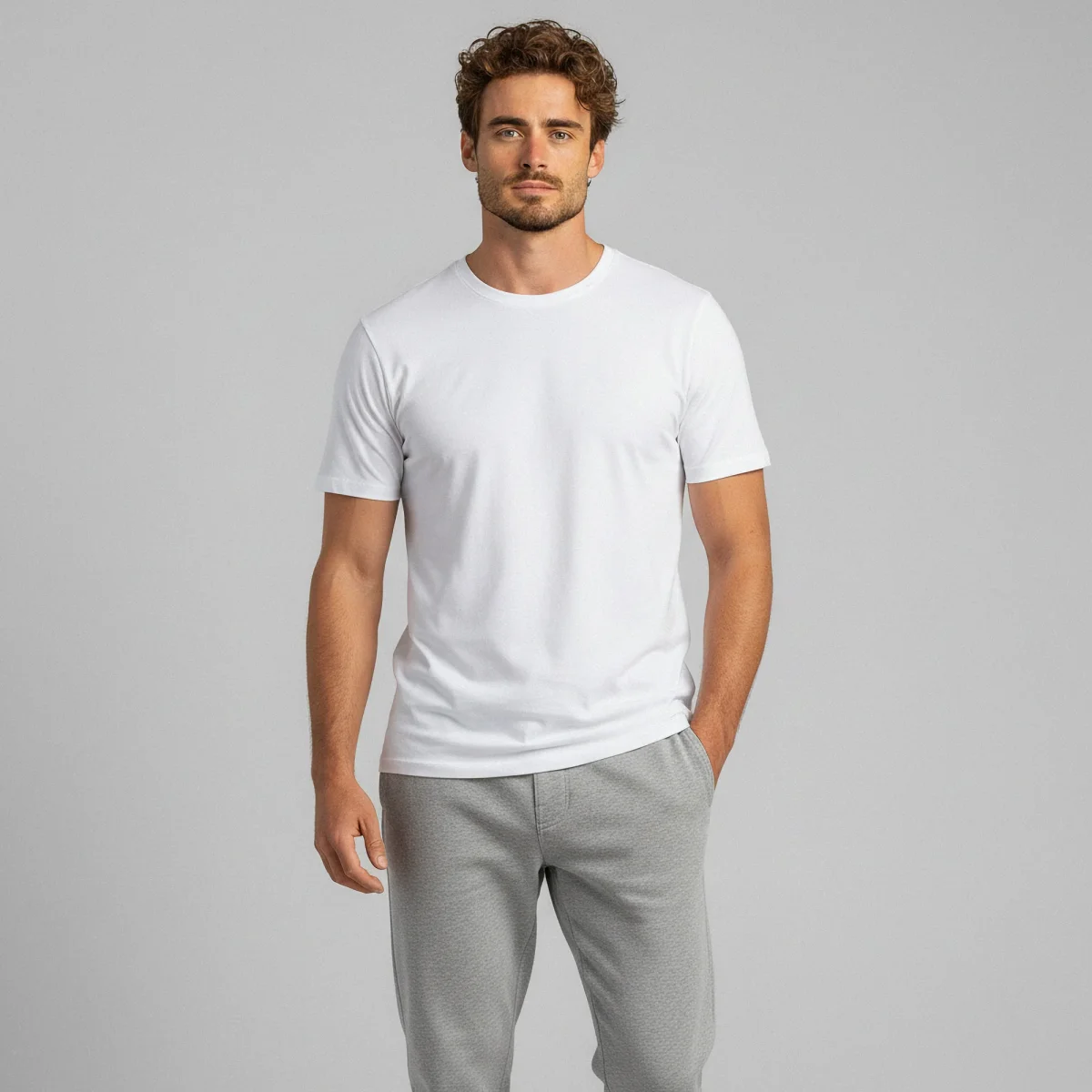 Herr T-shirt i bambu, normal passform - Bild 6