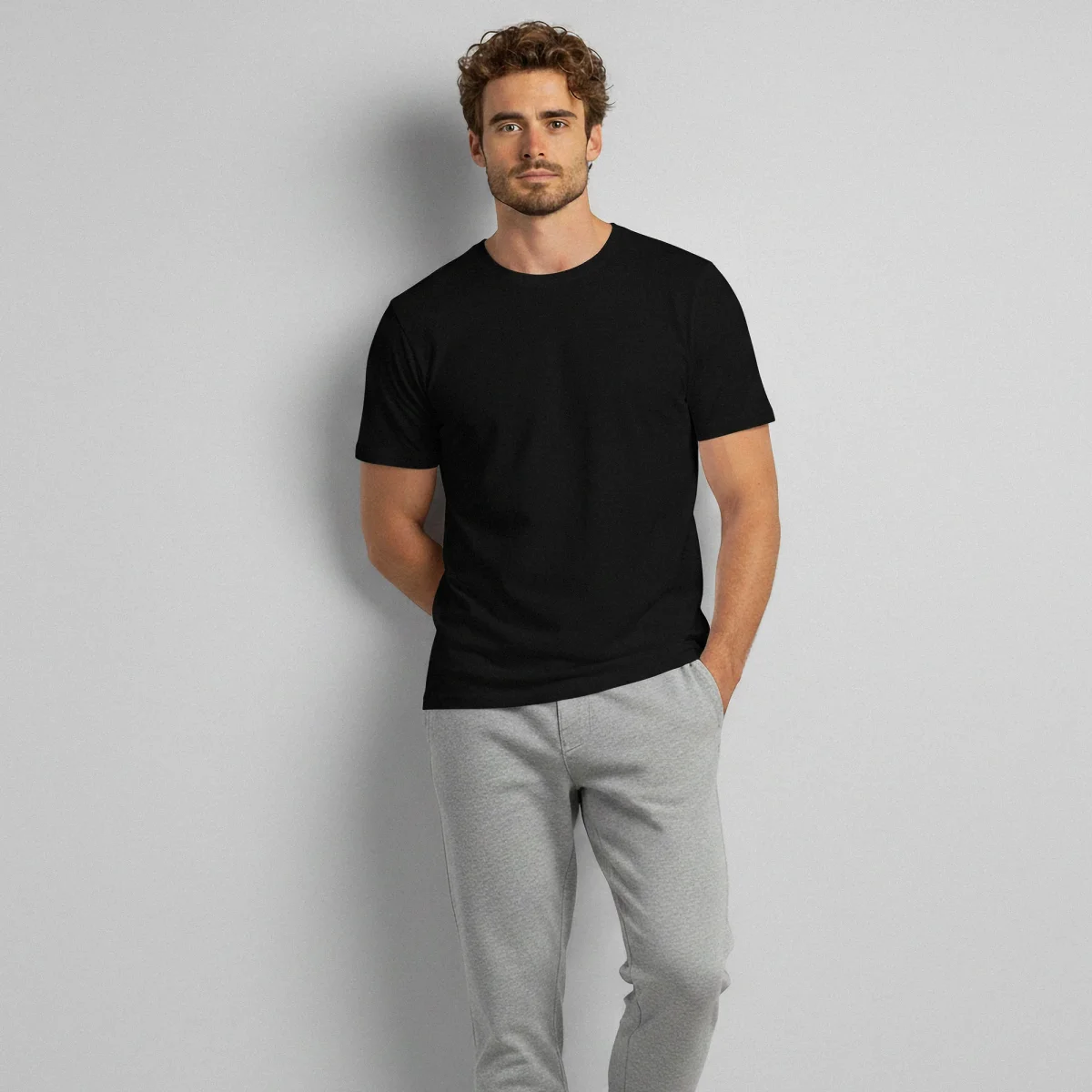 Herr T-shirt i bambu, normal passform - Bild 2