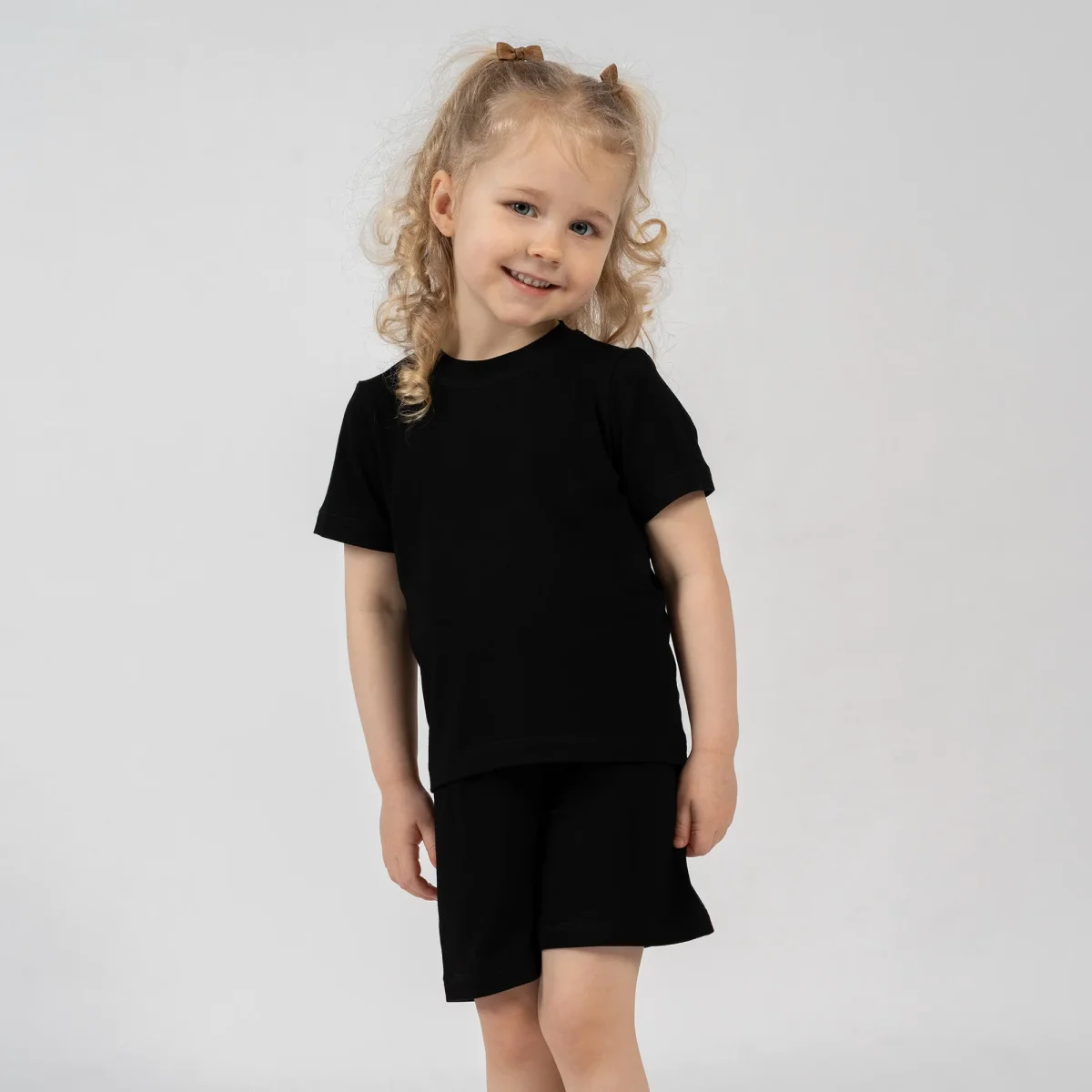Barns bambushorts och topp 2-delat set