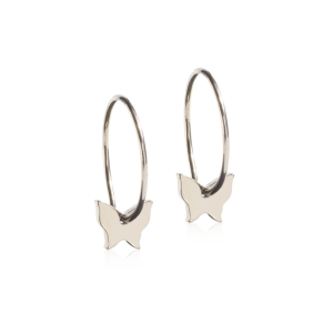 Blomdahl NT Ear Ring 14 mm, Pendant Butterfly 8 mm