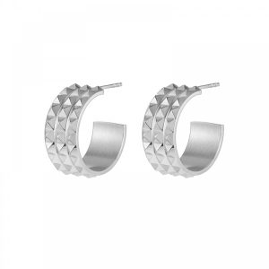 Lexie Wide Hoop Steel