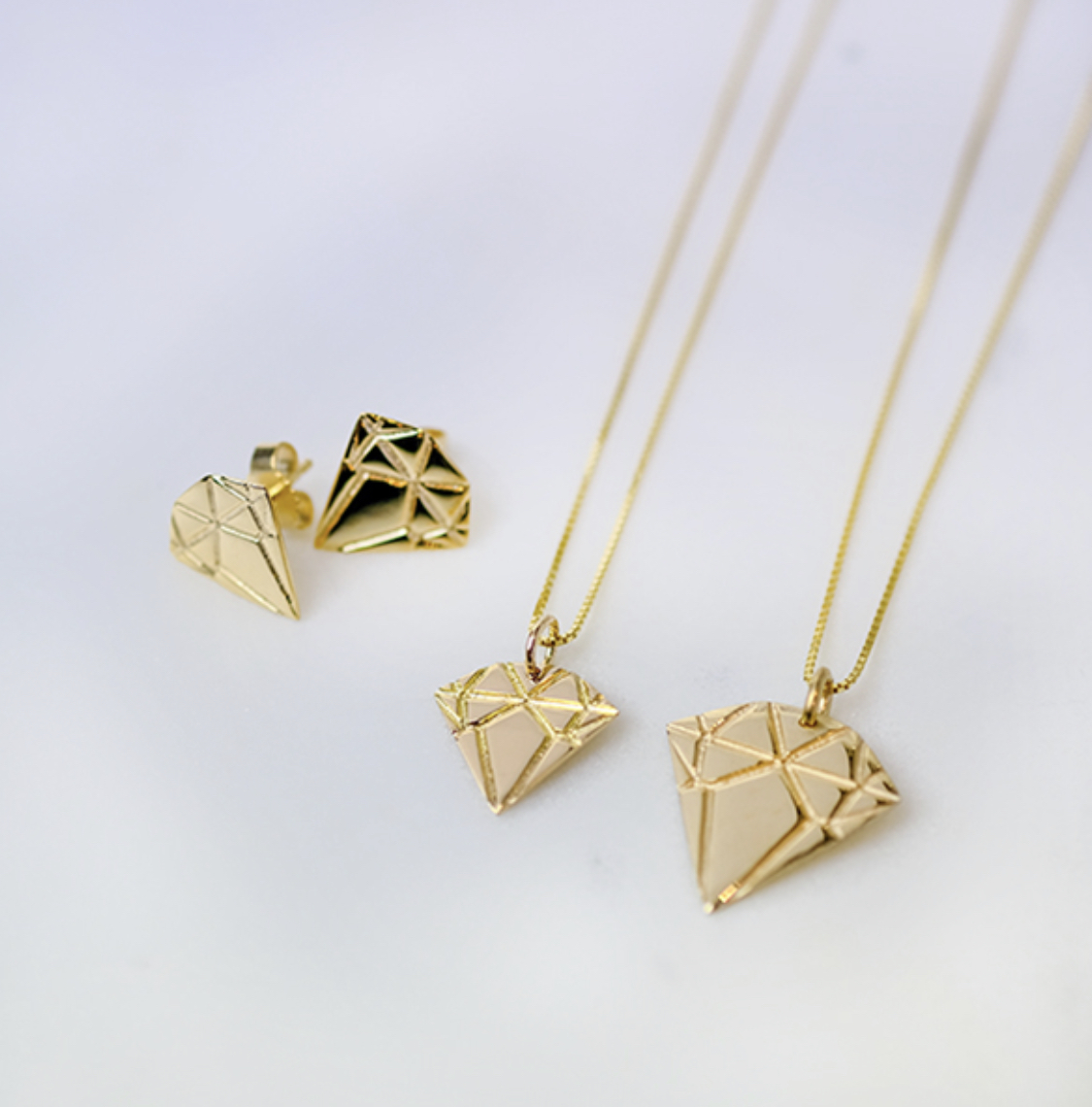 Silver Diamond Necklace Small - Bild 5