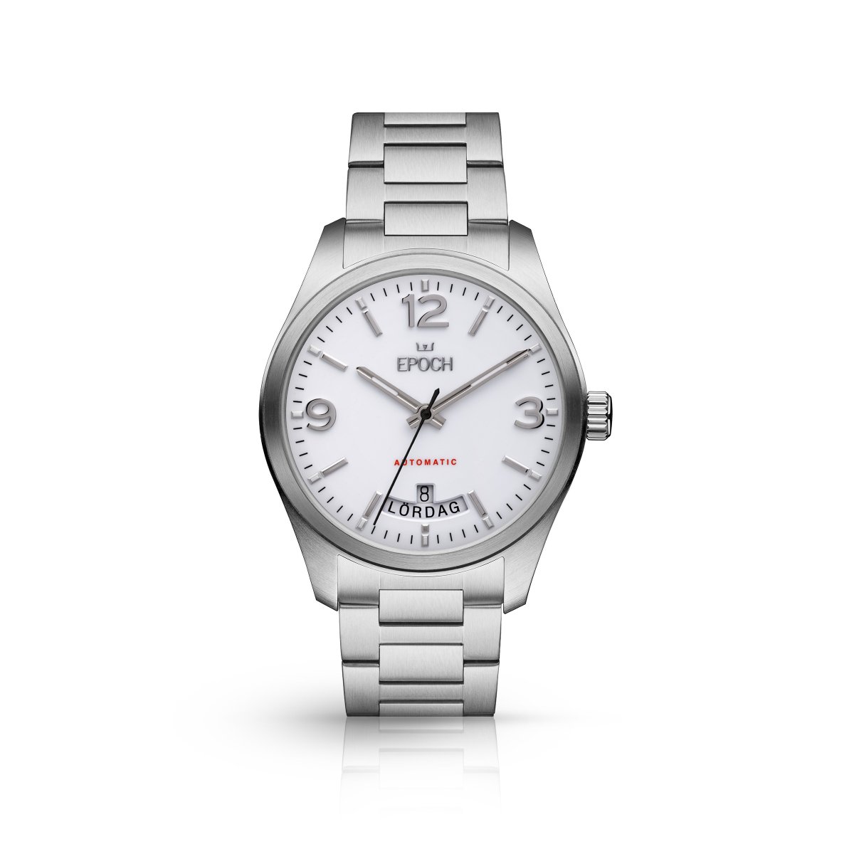 Automatic Calendar Porcelain White