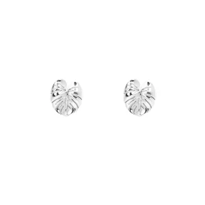 Mini Palm Earrings Silver