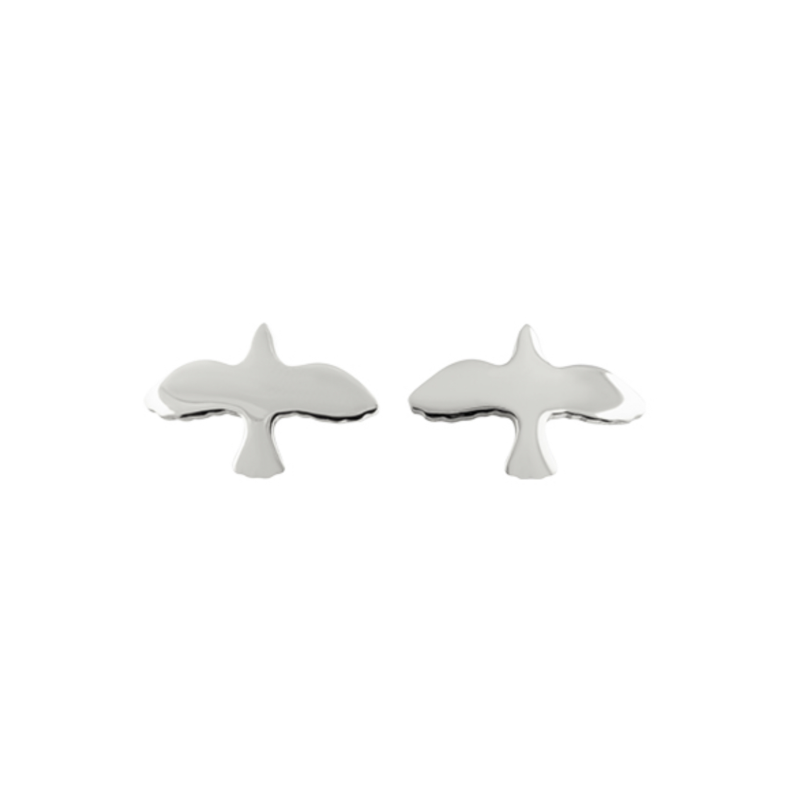 Silver Dove Pin Earrings - Bild 2