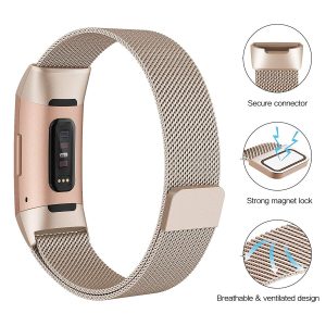 Fitbit Charge 2 klockarmband Loop Rem/Länk i Rostfritt stål