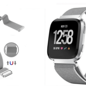 Fitbit Versa and Versa 2 klockarmband Loop Rem/Länk i Rostfritt stål