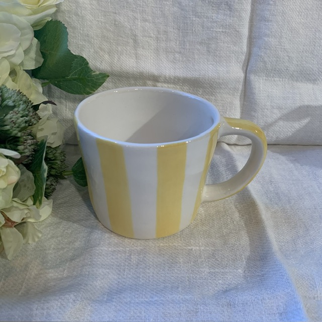 Mugg cappuccino Rand Gul Capri Bruka Design