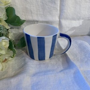 Mugg cappuccino Rand Blå Capri Bruka Design