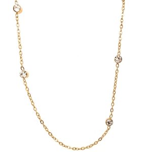 Halsband med kristaller