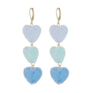 Sugar Hearts Earrings G/Mix Blue