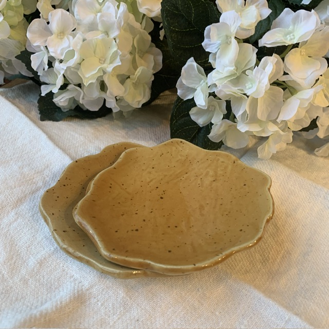 Handkavlad Assiette ”Gul chamotte ” Sundboden Design - Bild 3