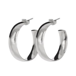 Klara Wide Earrings Steel