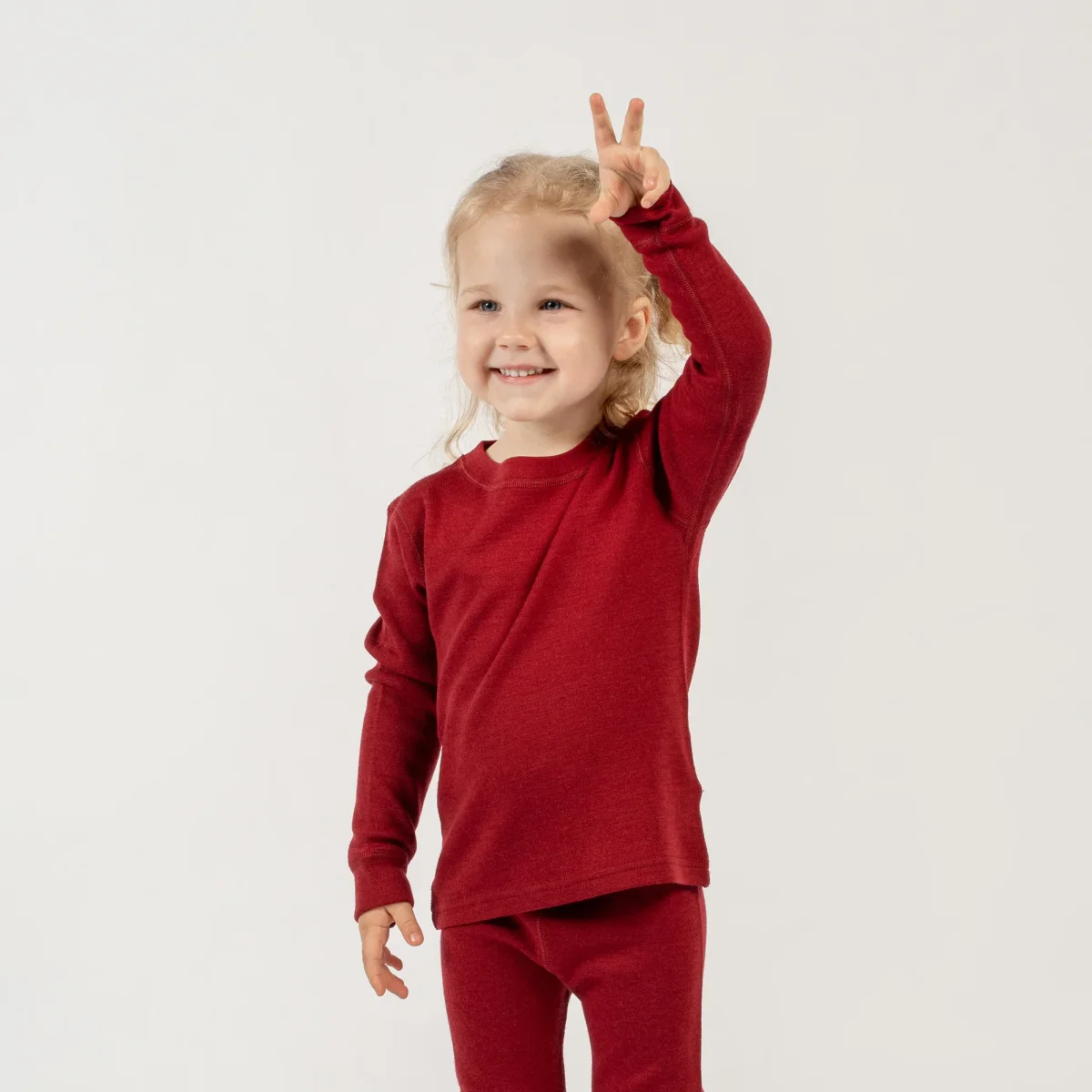Barn 250 Termo Långärmad Tröja Royal Cherry - Bild 4