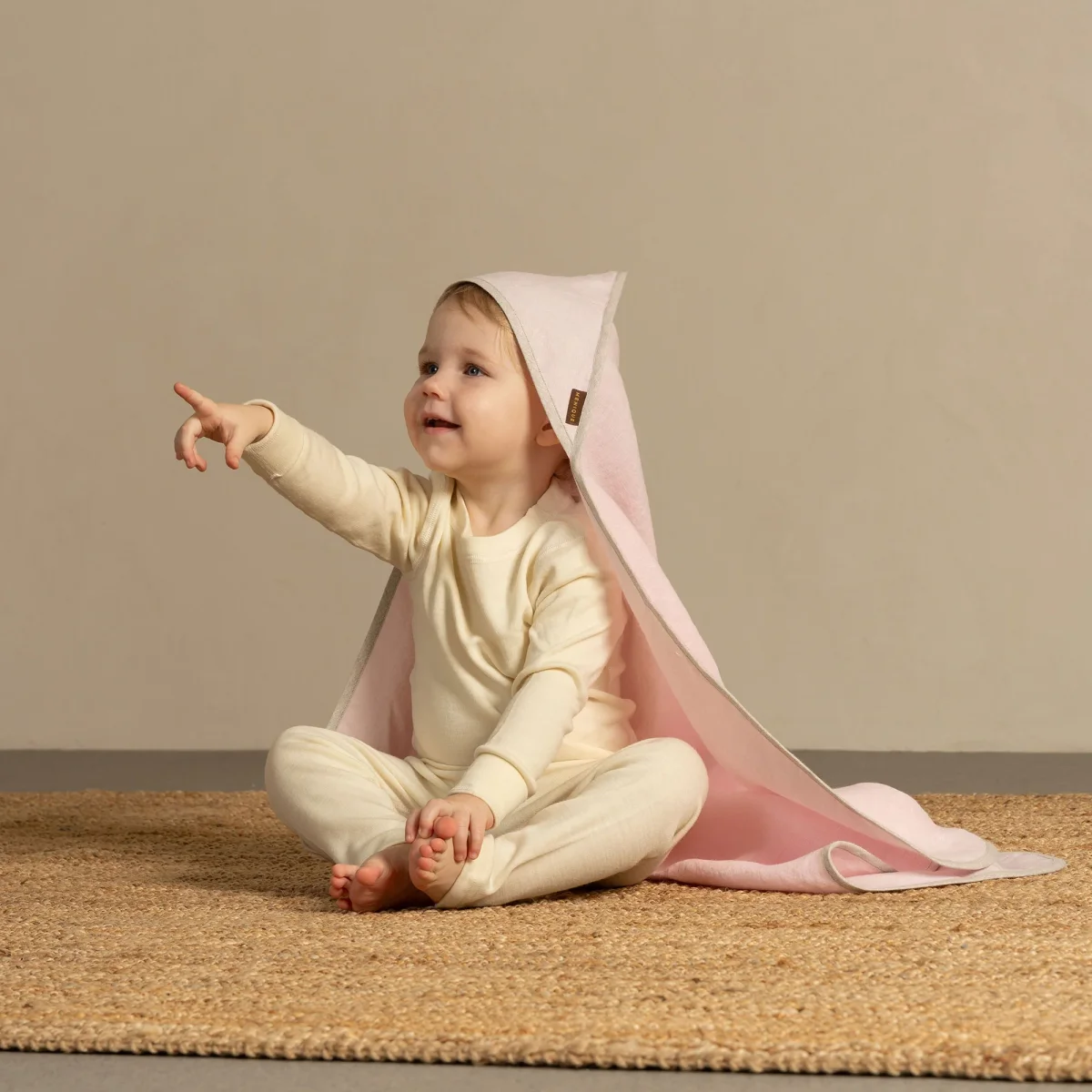 Linnehuvad babyhandduk - Bild 5
