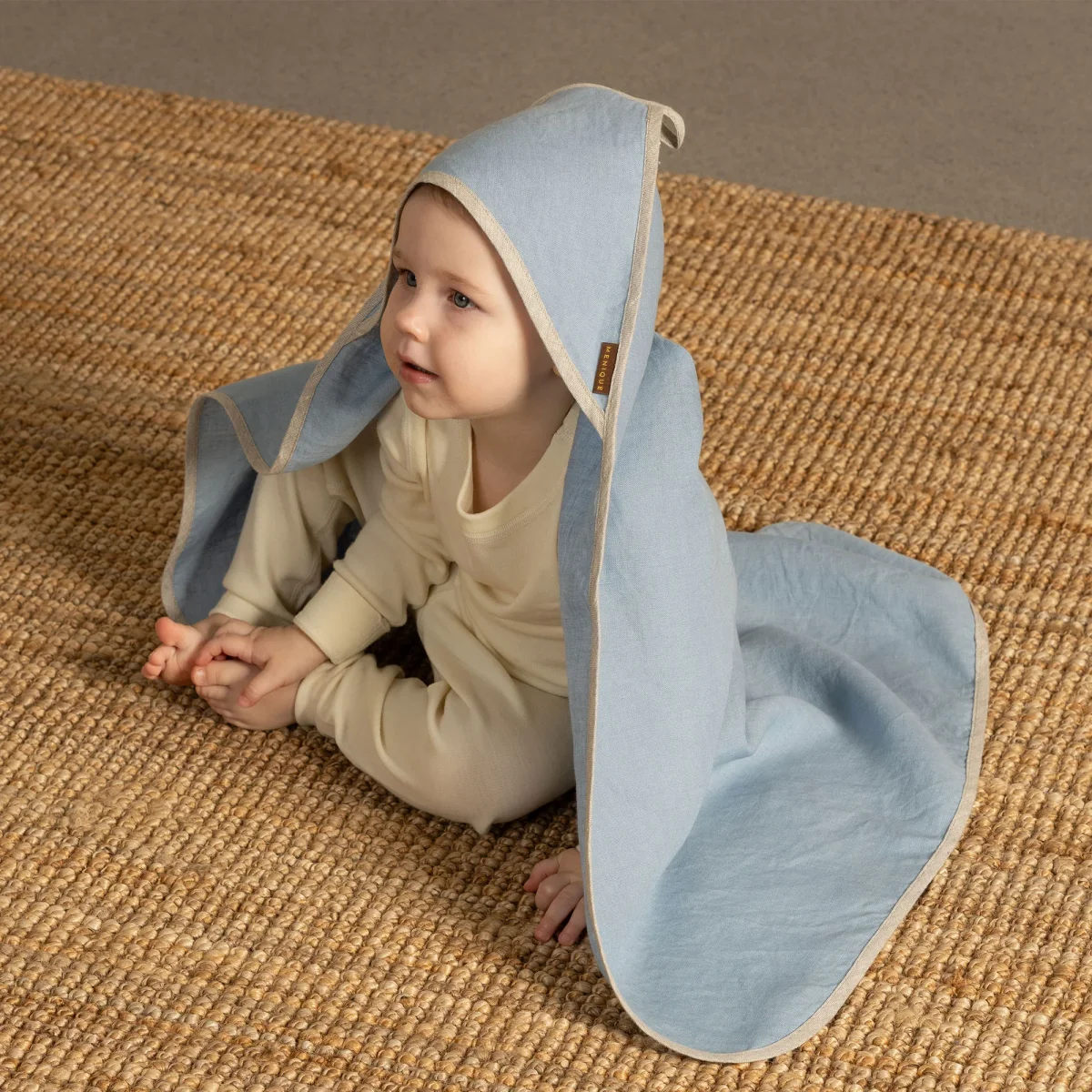 Linnehuvad babyhandduk - Bild 3