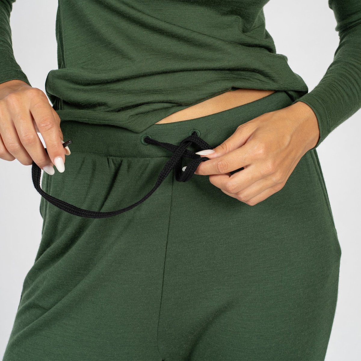 Dam långärmad topp och joggers-set - Bild 4