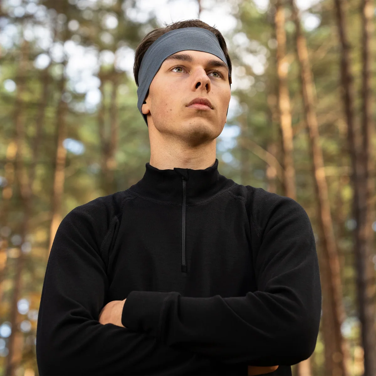 Herr 250 Zip Neck Tröja Svart - Bild 3