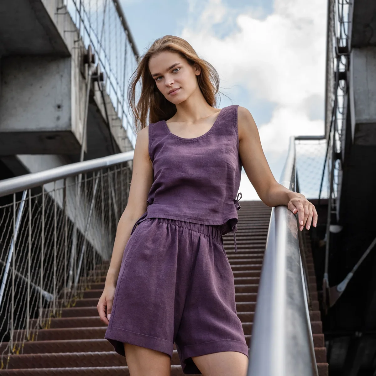 Crop top med sidoband Audrey - Bild 4