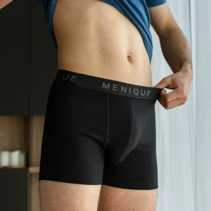 Herrboxershorts i kort modell av merinoull