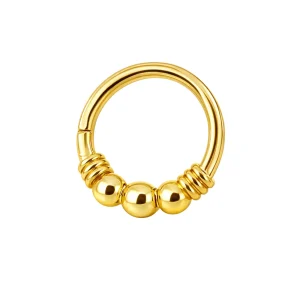 Guldring - Ring till piercing - Clicker