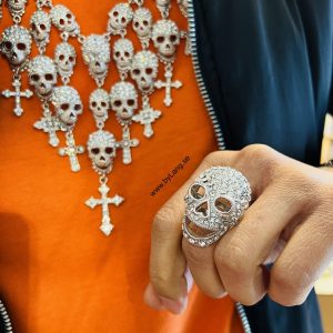 Ring Thunder Skull White